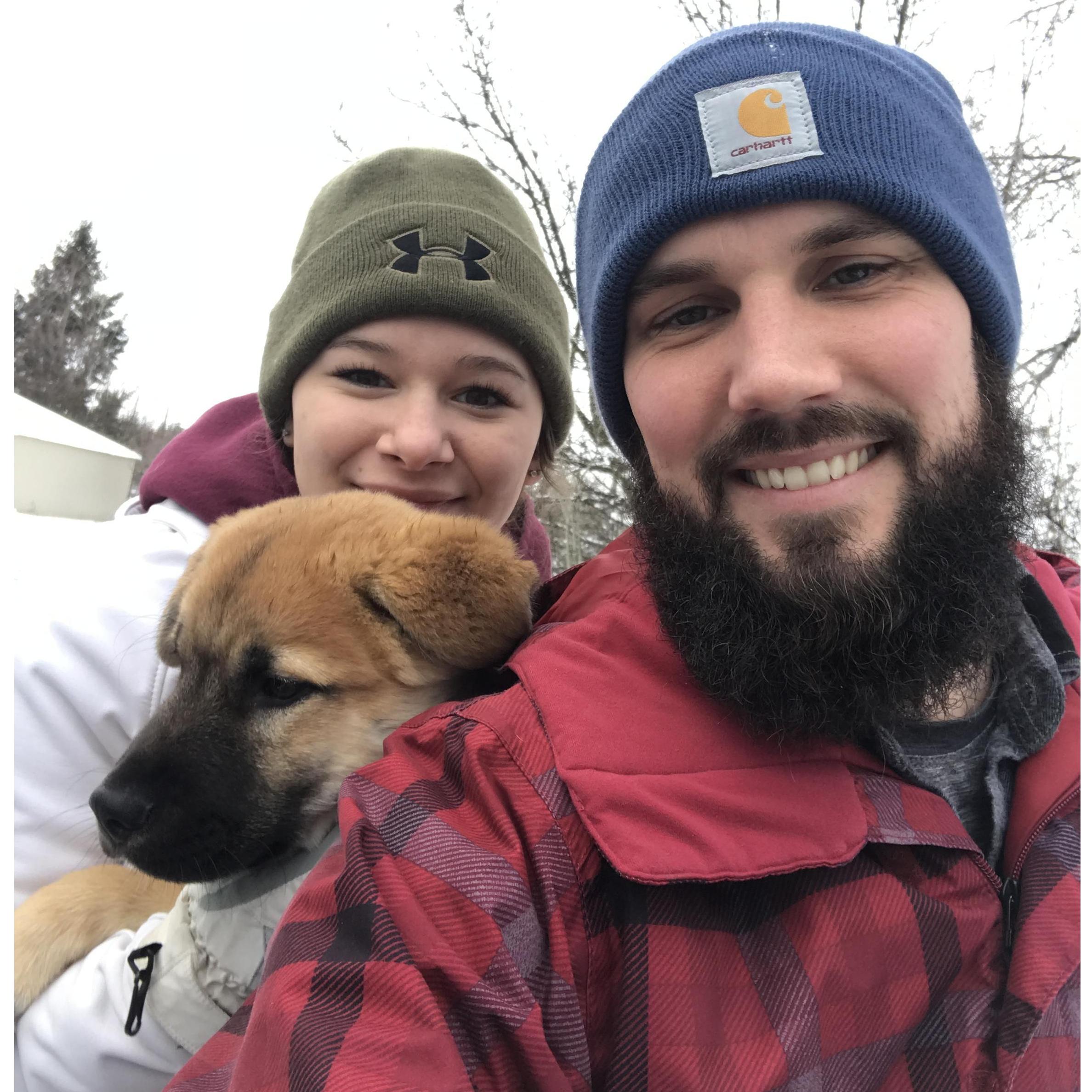 A little ride on the 4-wheeler when our first baby was so little!
