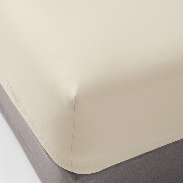 Queen 300 Thread Count Ultra Soft Fitted Sheet True Khaki - Threshold™