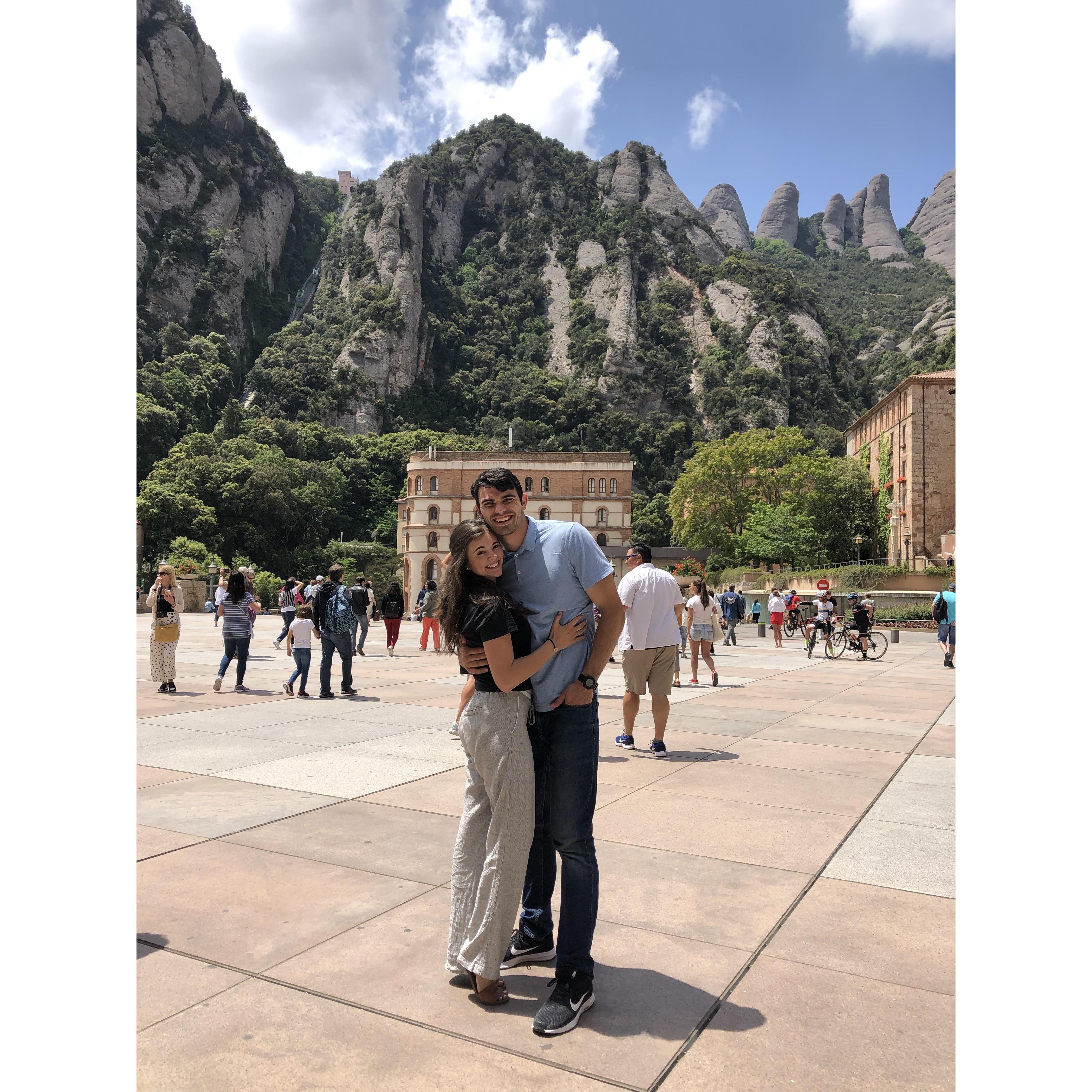 We LOVE to travel! This was one of our favorite places ever. It's called Monsterrat Abbey and it's nestled in the Spanish Mountains right outside of Barcelona! Sooo Beautiful!