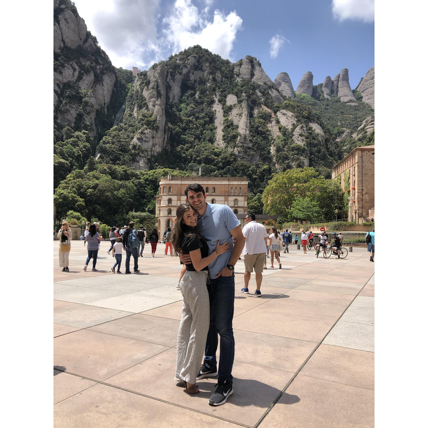 We LOVE to travel! This was one of our favorite places ever. It's called Monsterrat Abbey and it's nestled in the Spanish Mountains right outside of Barcelona! Sooo Beautiful!