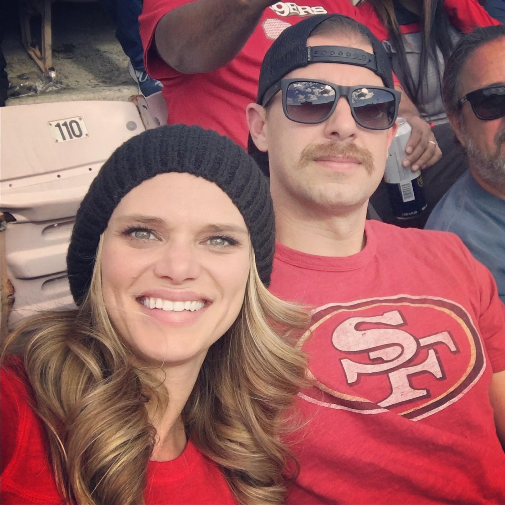 Go niners!! We actually left the game early and missed the big comeback... oops!