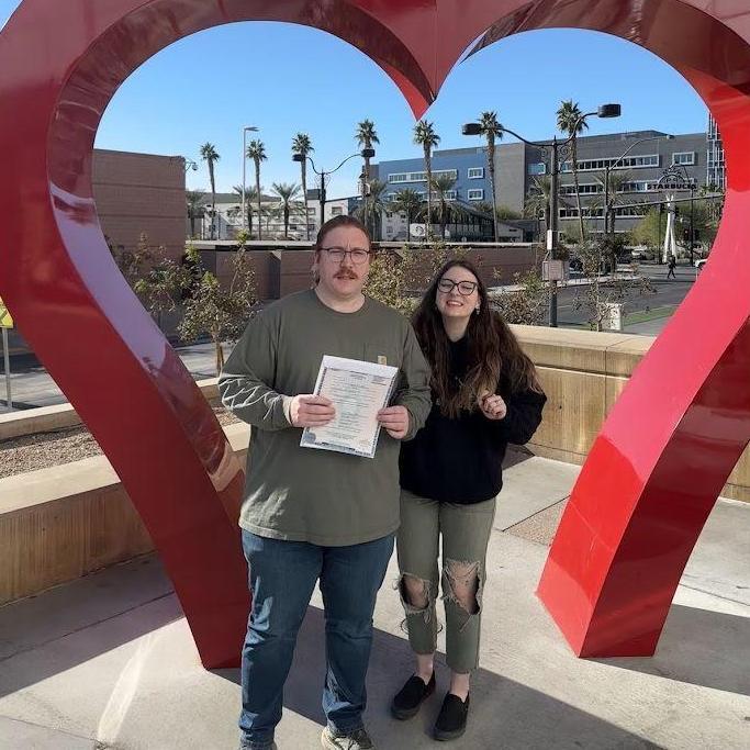 Legally married in Vegas!