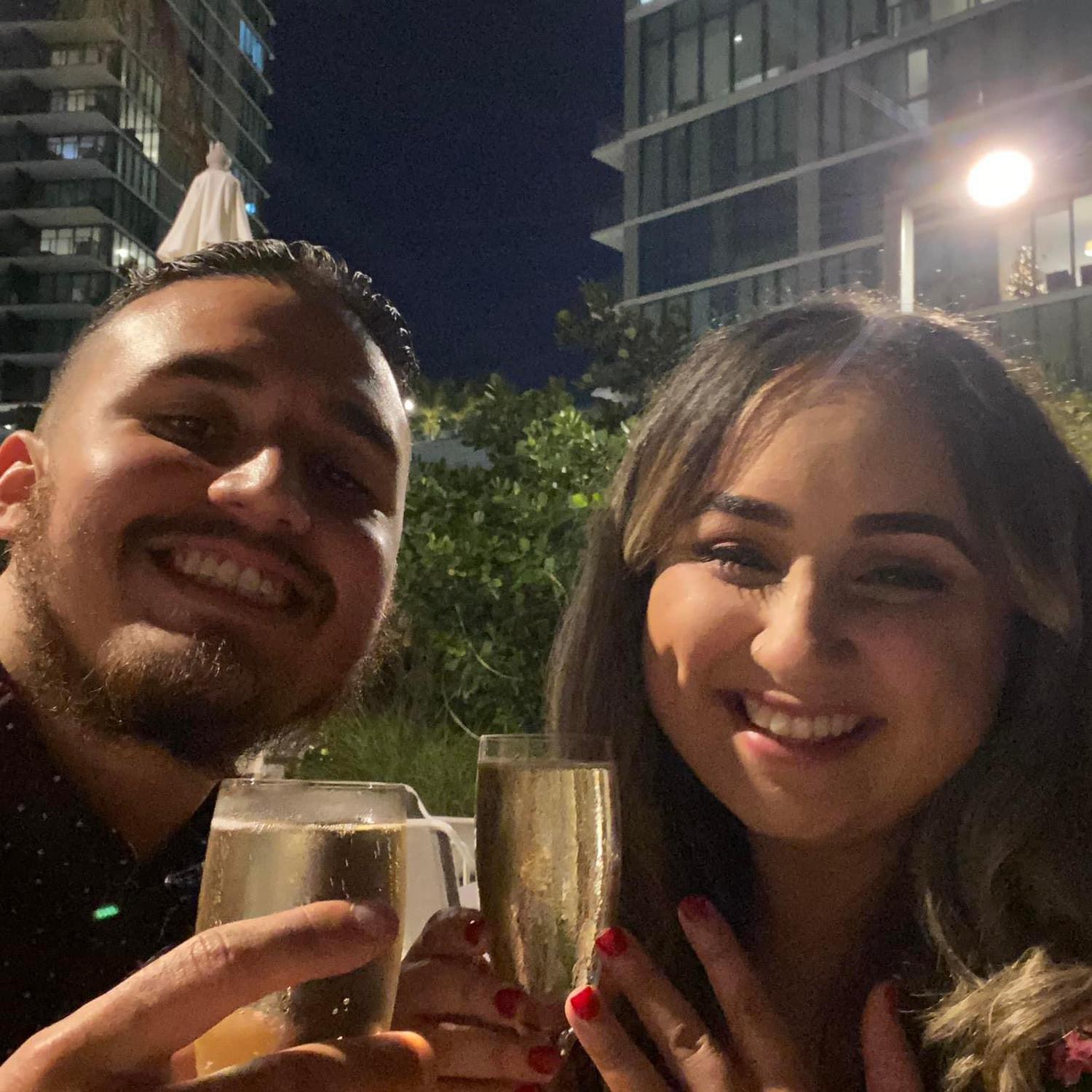 The day we got engaged at Amara at Paraiso Restaurant December 1st, 2021 ❤️