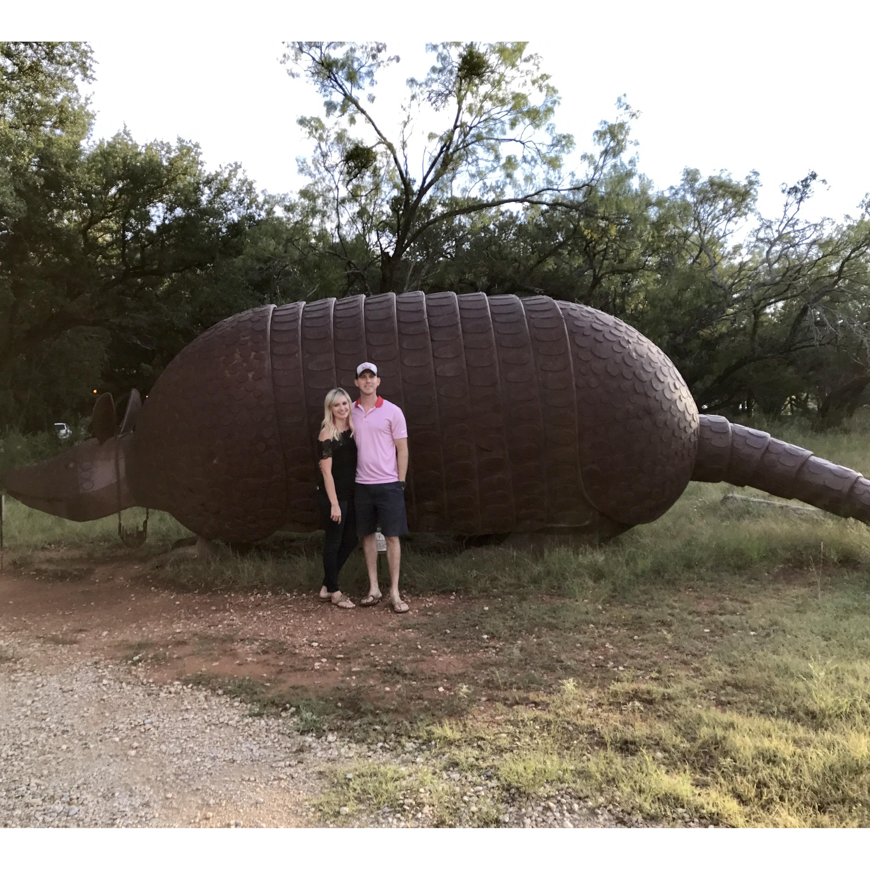 Perini's in Abilene. Jessica took a road trip to visit Trae.