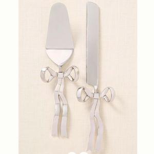 Stainless Steel Bow Cake Serve Set | Anthropologie