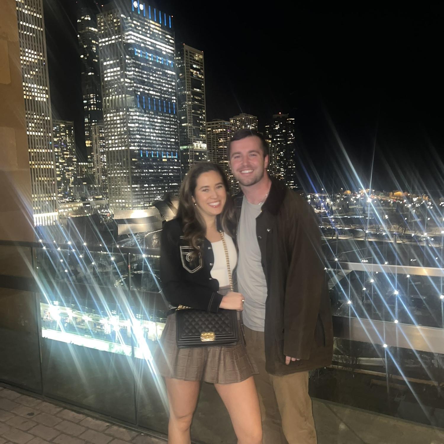 Our first picture together! At Cindy's rooftop after our comedy show got cancelled!