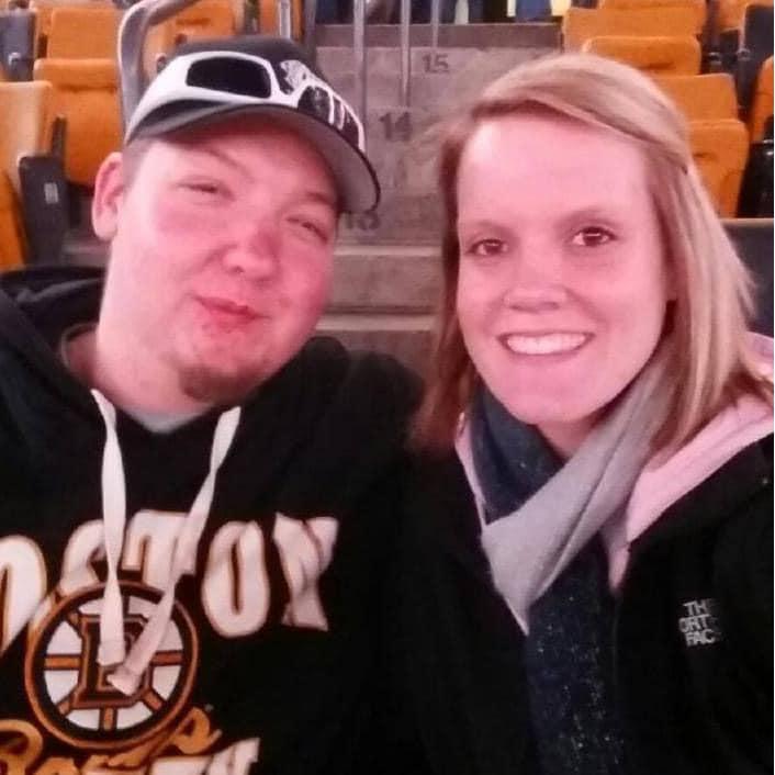 I took Ryan to his first ever Bruins game in Boston. Our seats were amazing