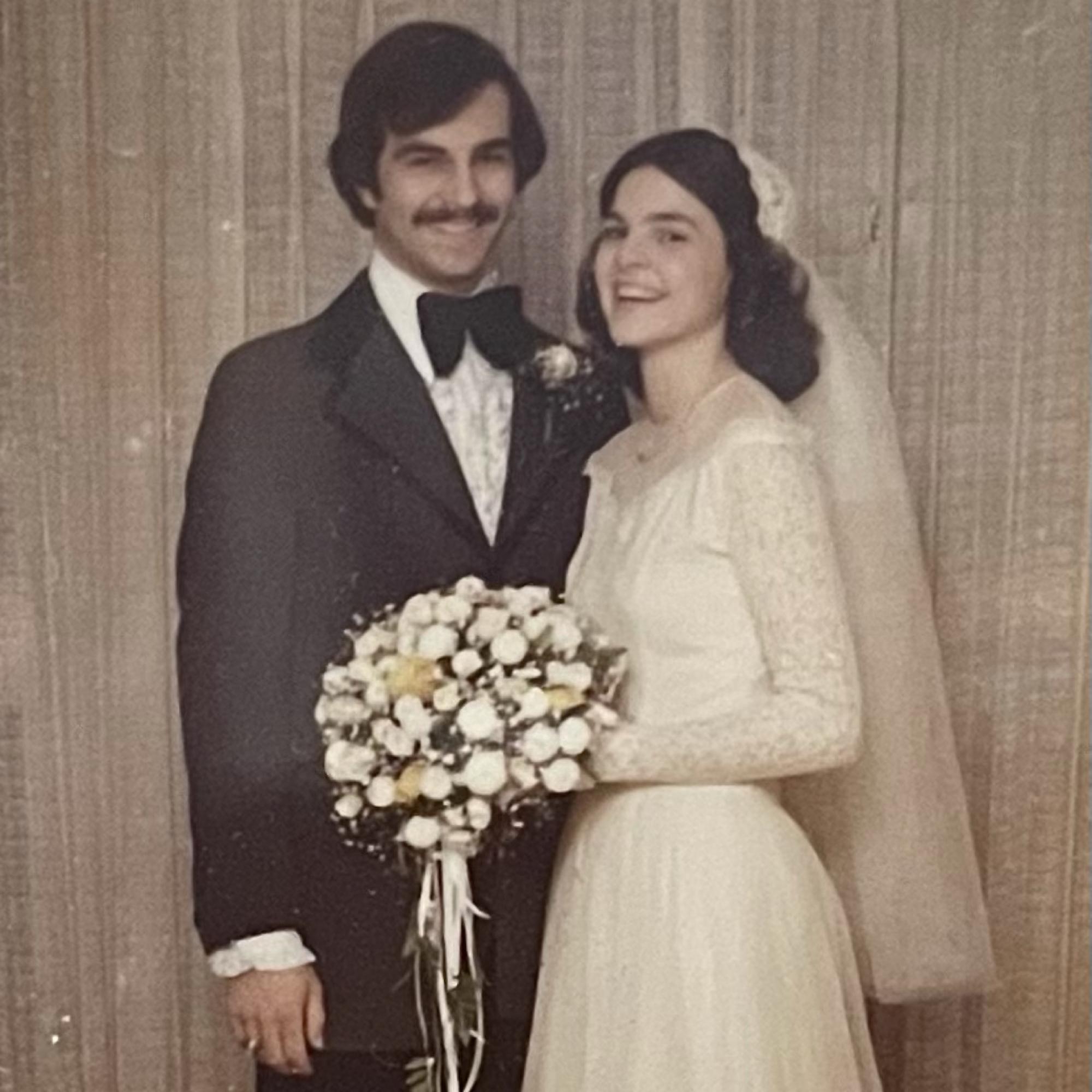 Ali’s parents, Anne and Michael, on their wedding day.