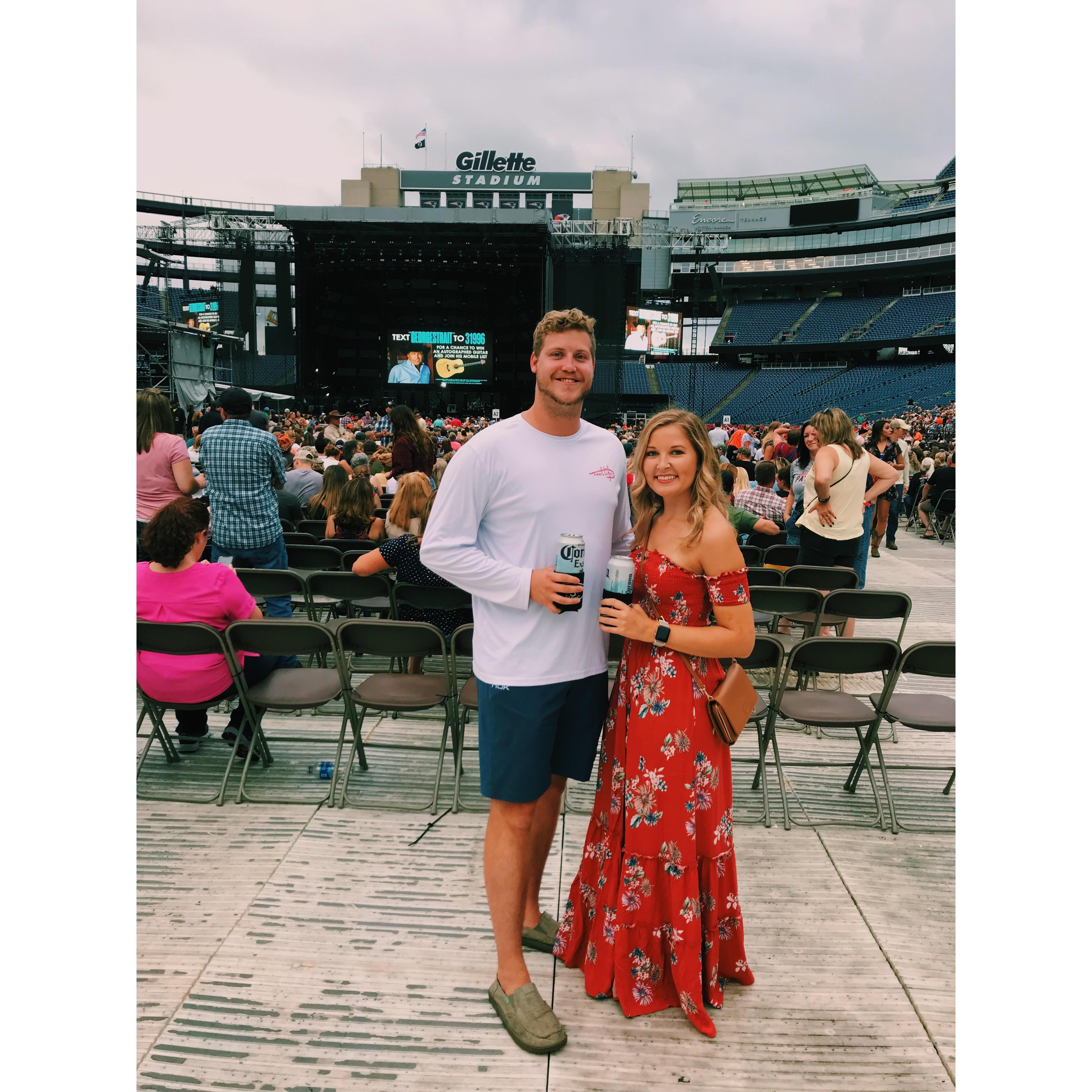 George Strait concert in Boston for our five year anniversary