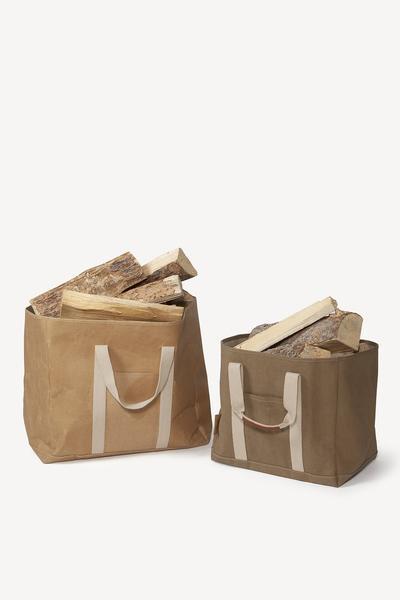 Uashmama Wood Bag - Black, Large