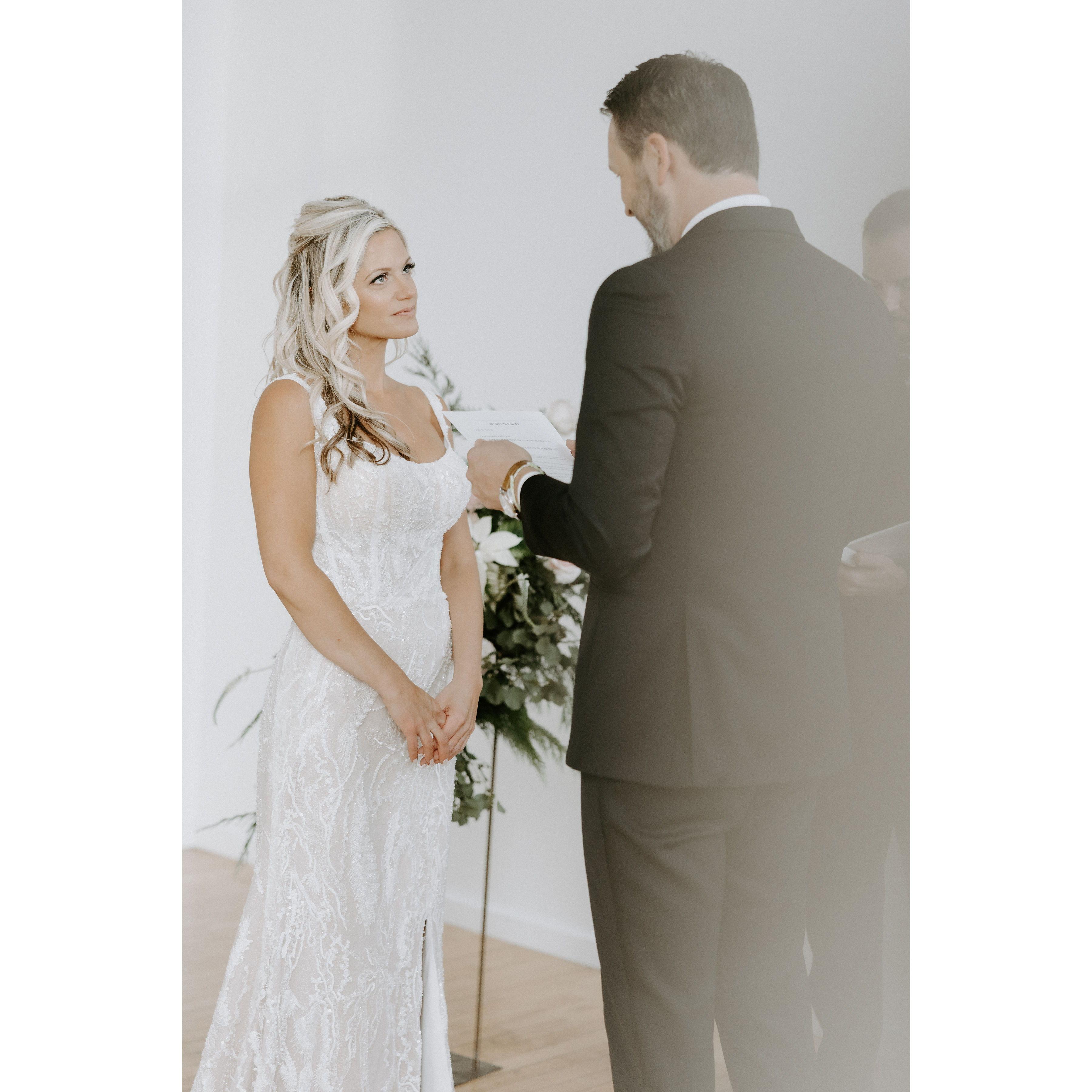 Aaron's vows to Lindsey