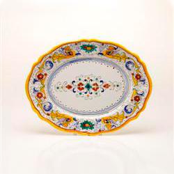 LARGE OVAL SCALLOPED PLATTER