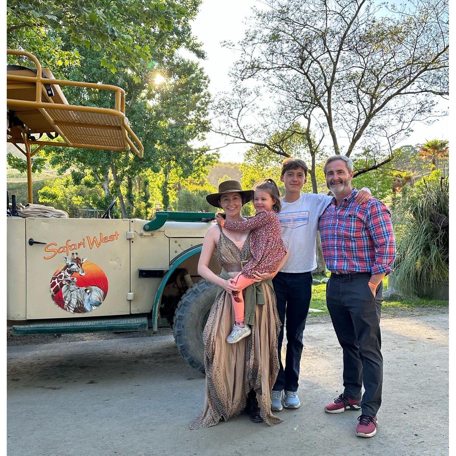 Summer family adventure to a California safari park