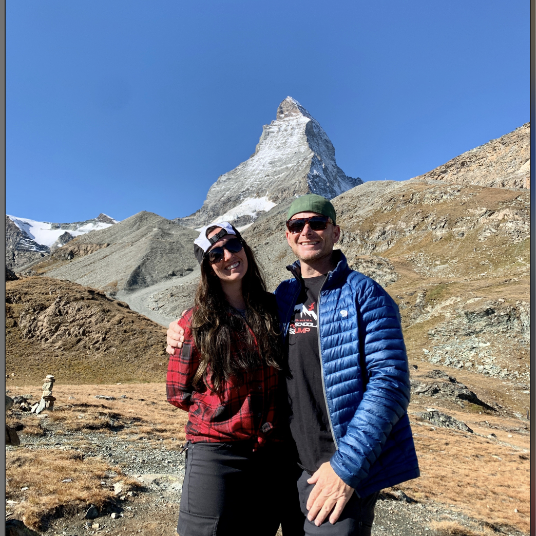 Us at the beginning of our proposal hike!