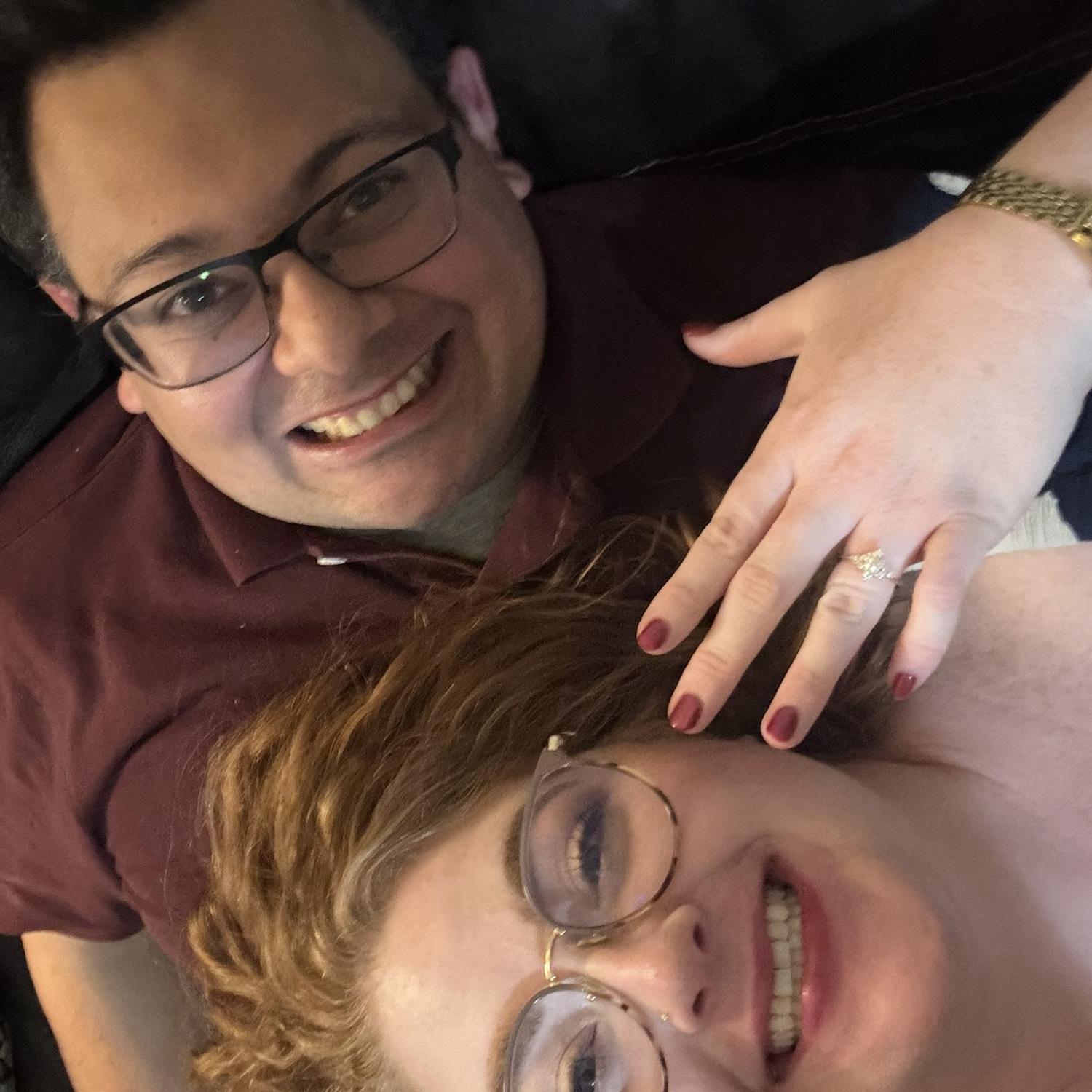 After we called our family & friends to announce our engagement!