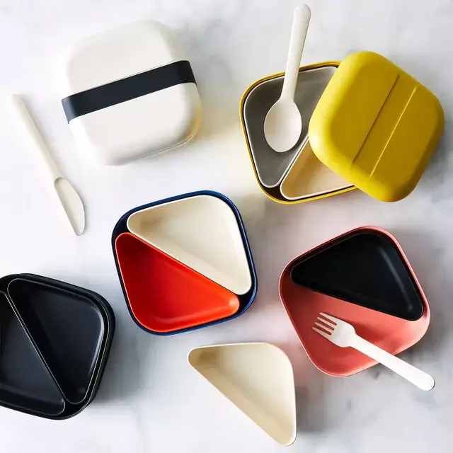 Ekobo Bento Lunch Box & Cutlery Set - Royal Blue