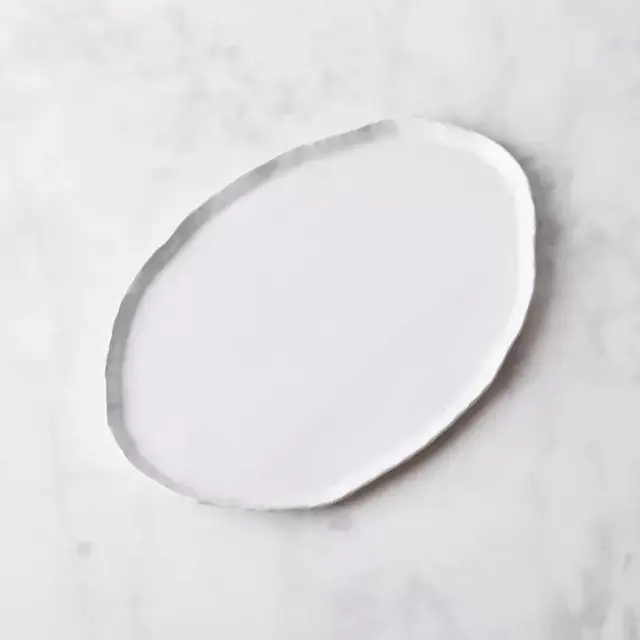 Handmade Crinkle Edge Platter, by Looks Like White