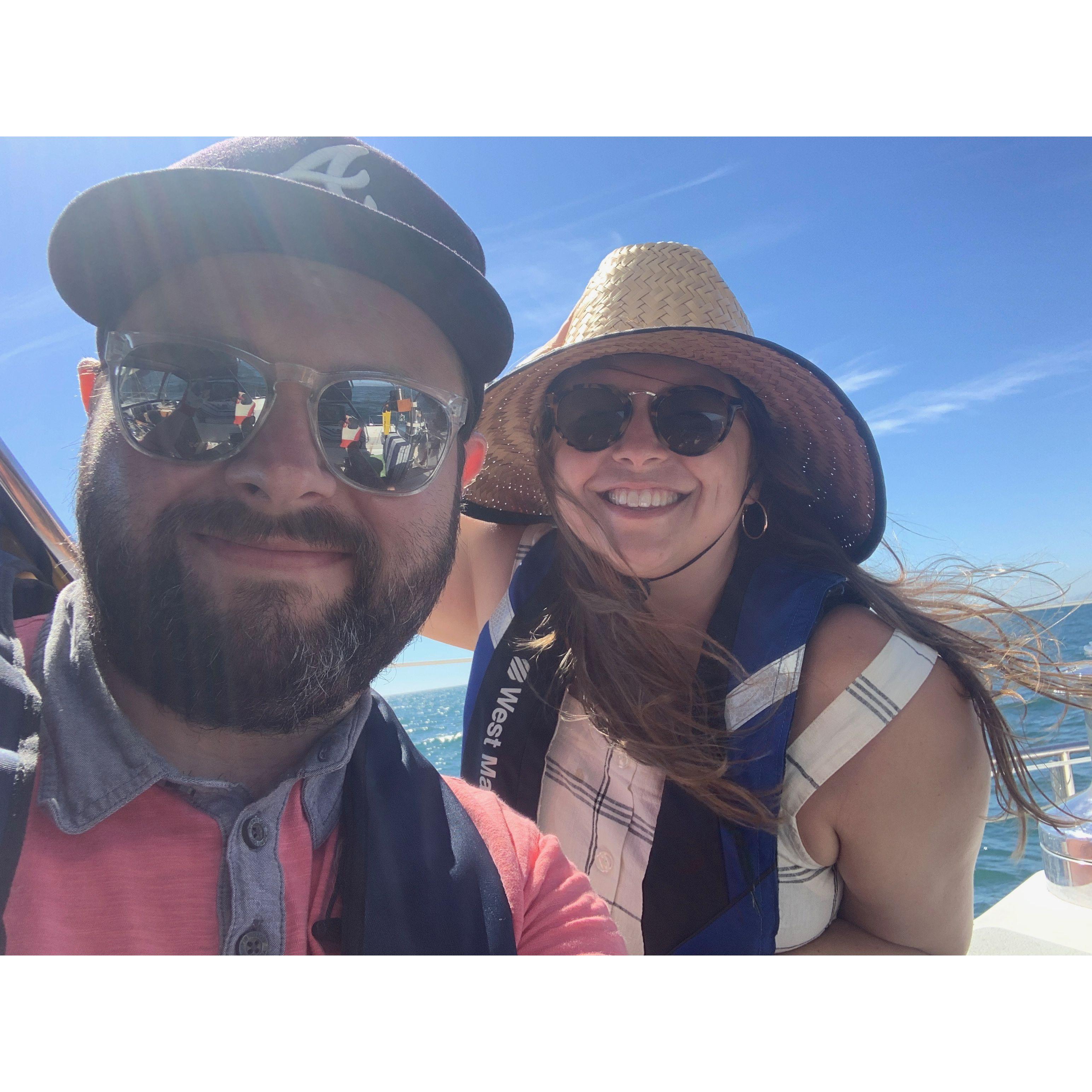 On Uncle Rob's sailboat