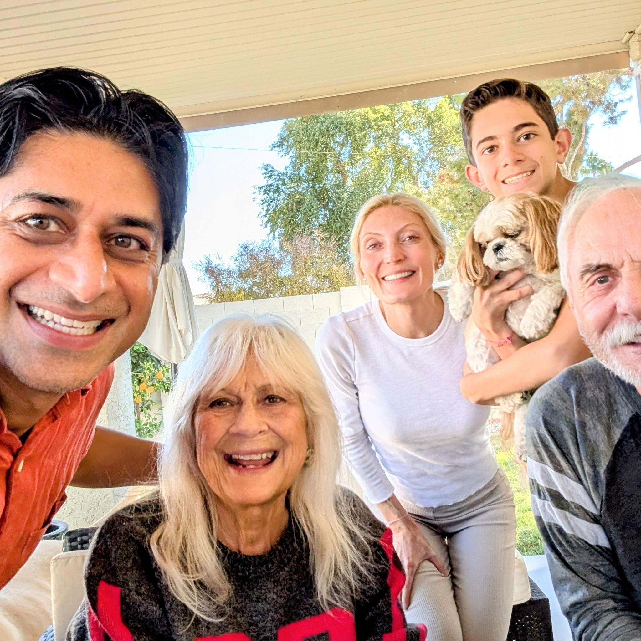 First Thanksgiving in new house with Frank & Dorothy 2024.