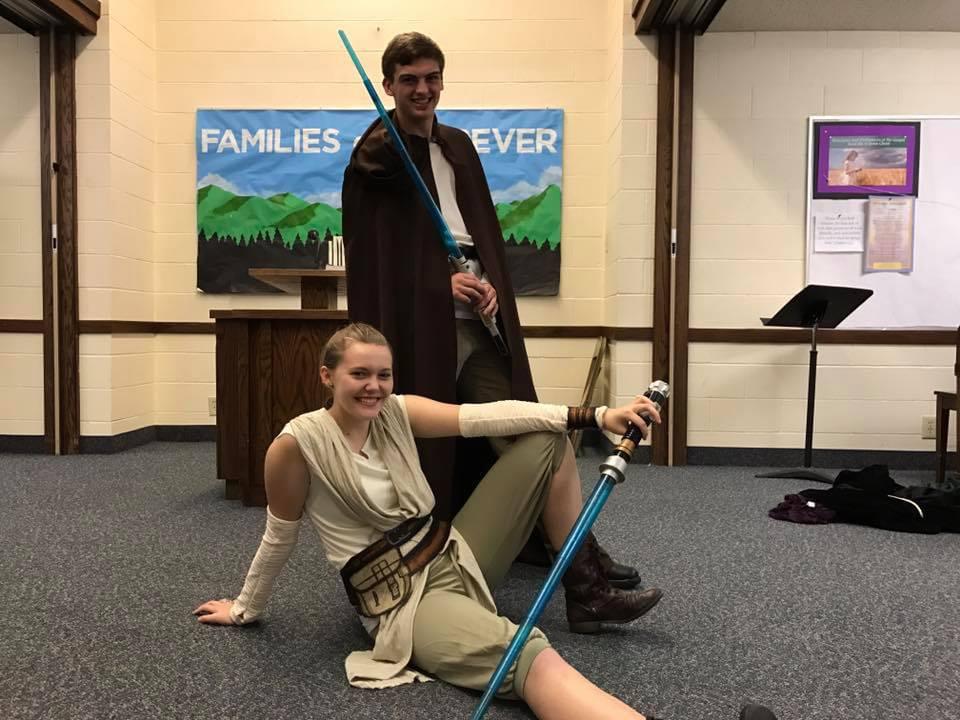 Tyler and I's first Halloween as a couple of Jedi, 2016