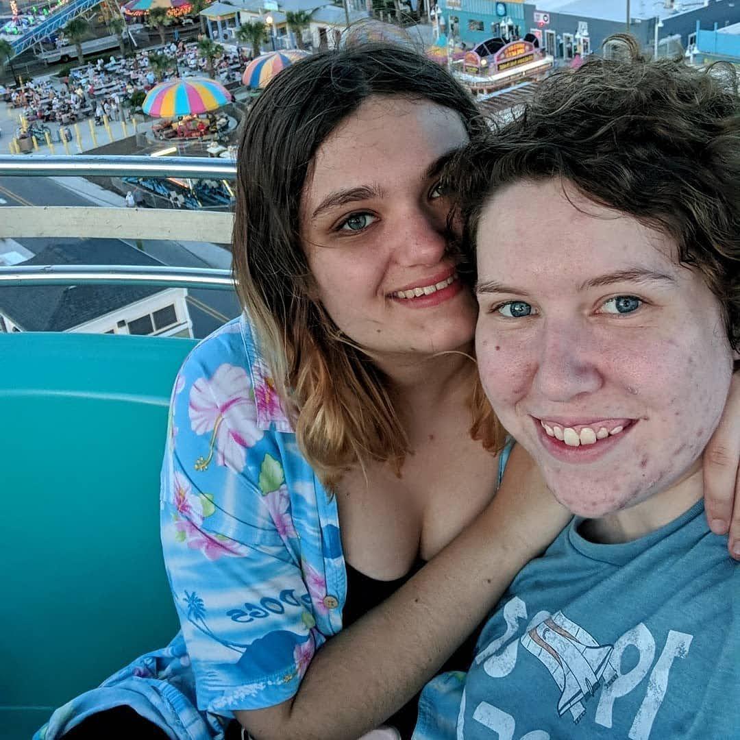 On the Ferris wheel on Carolina Beach, June, 2018