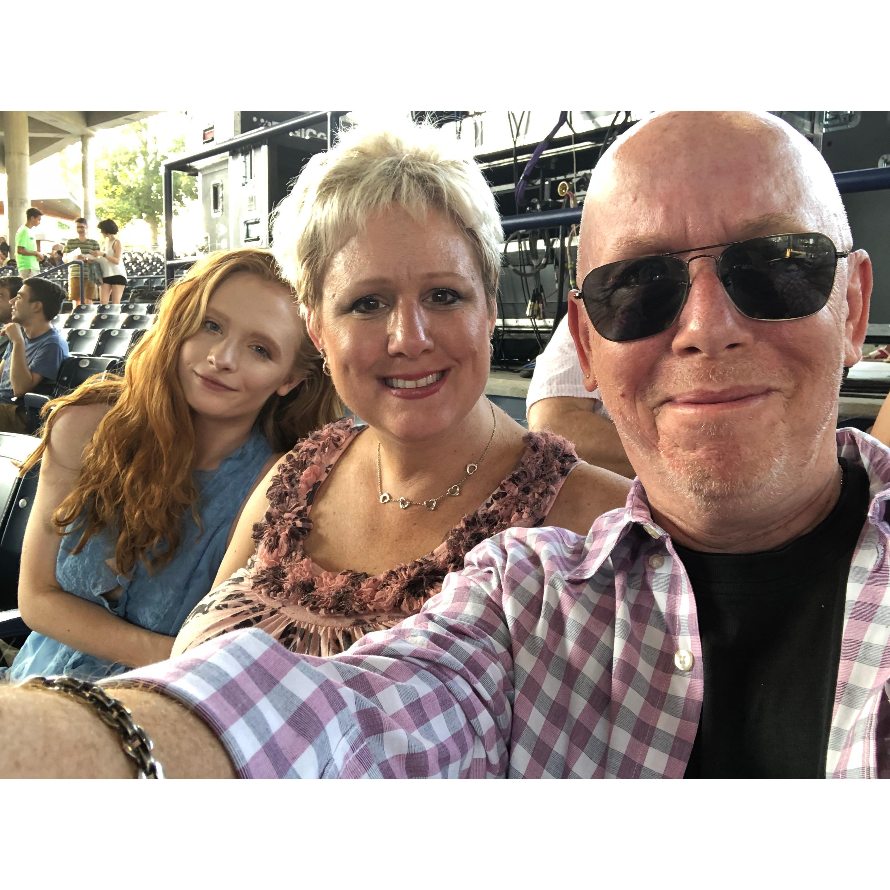 Megan's first concert- Talking Heads- July, 2018