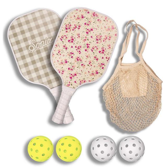 Sonix | Pickleball Paddles Set of 2 | Fiberglass Surface Pickleball Set with 2 Rackets, 4 Balls, & Bag