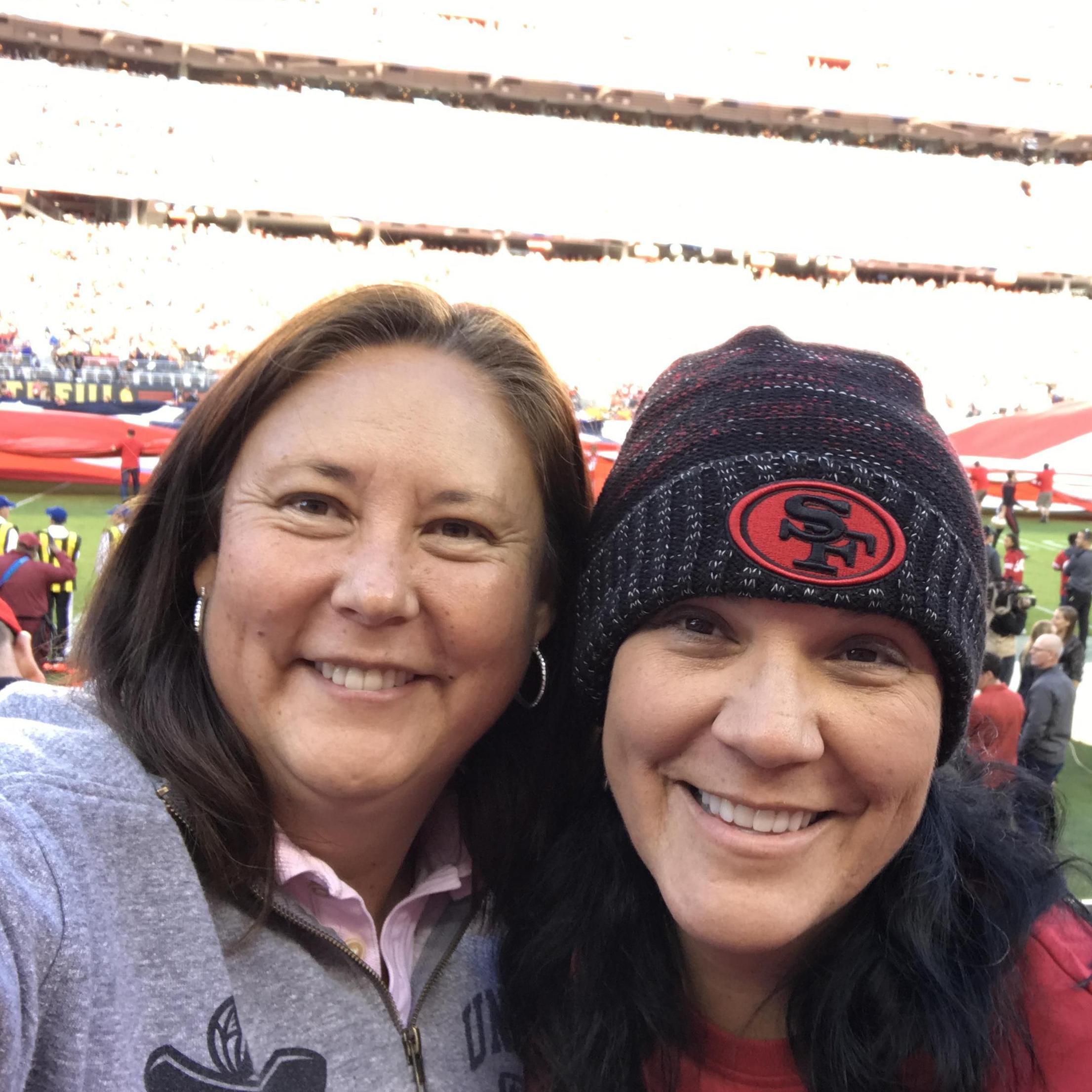 Rams fan with a 49er fan