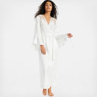 INC International Concepts Long Satin Wrap Robe