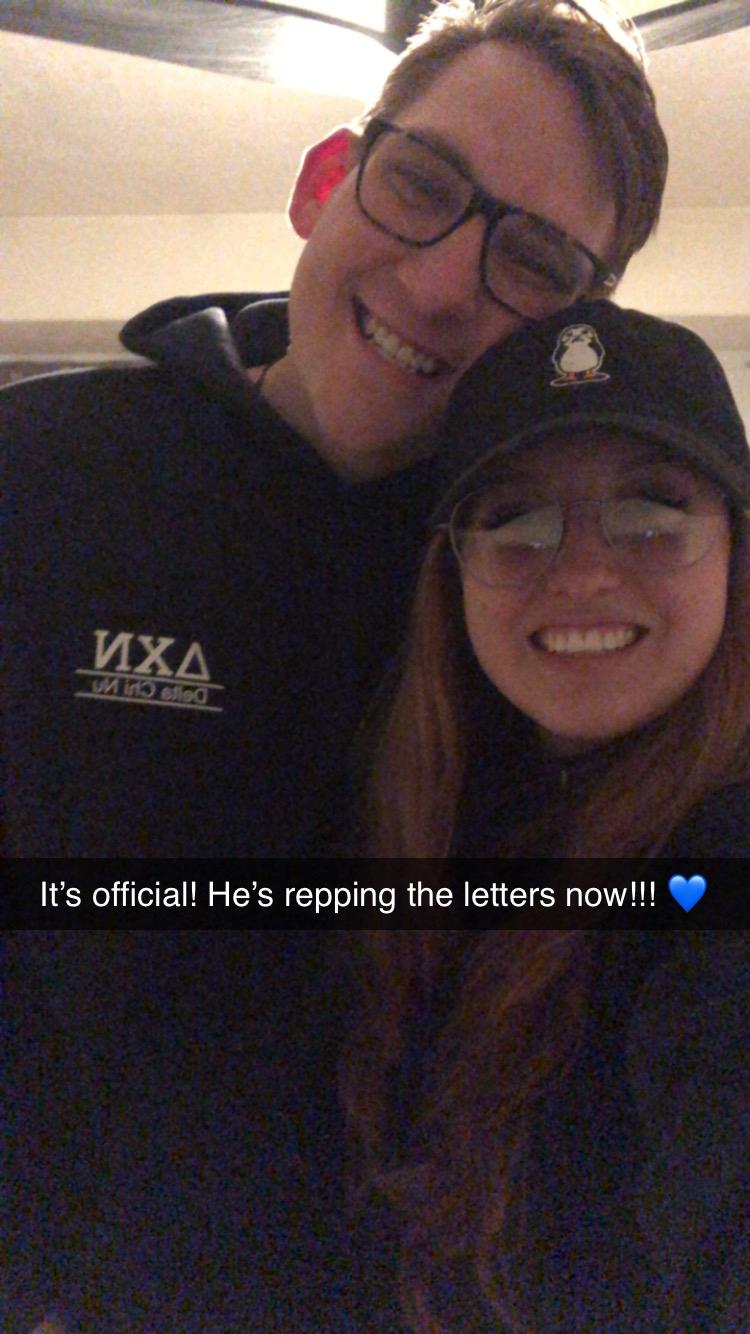 John was Lavaliered into Caprice’s sorority in April of 2022