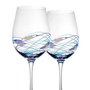 Bezrat Wine Glasses Hand Painted - Set of 2
