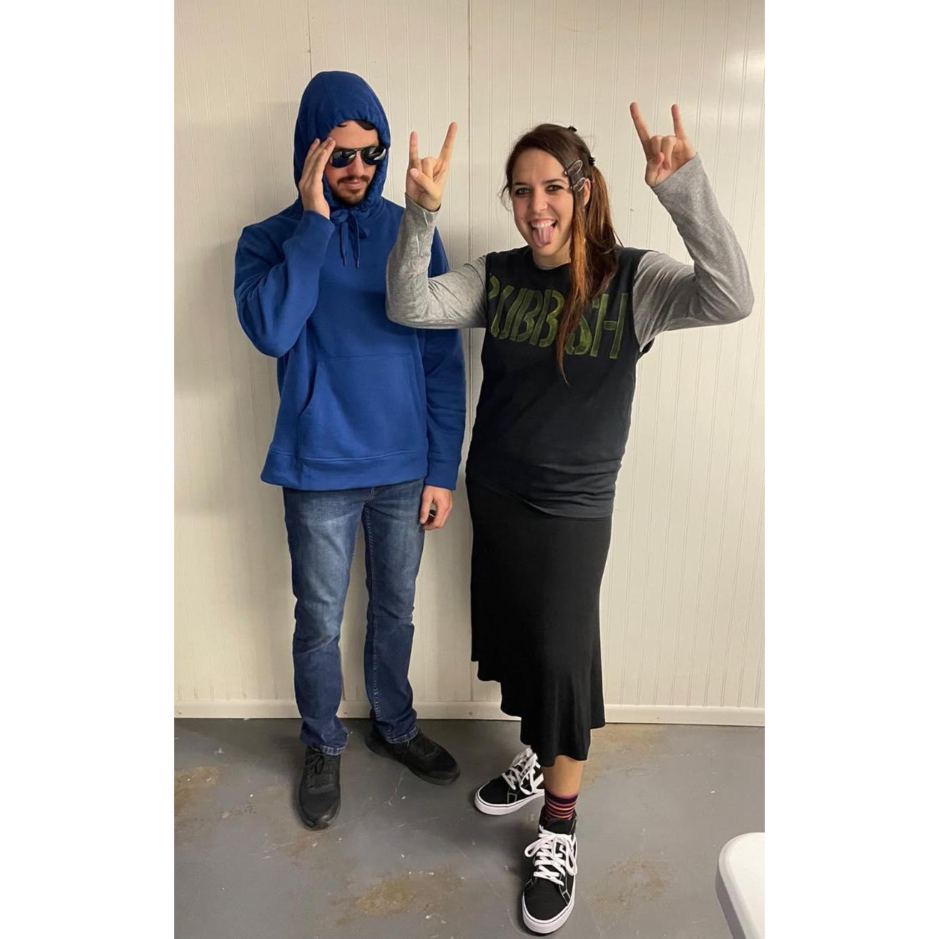 Damian and Janis Ian from Mean Girls for our first Halloween together. I knew he was the one when he could quote the movie even better than me! Haha!