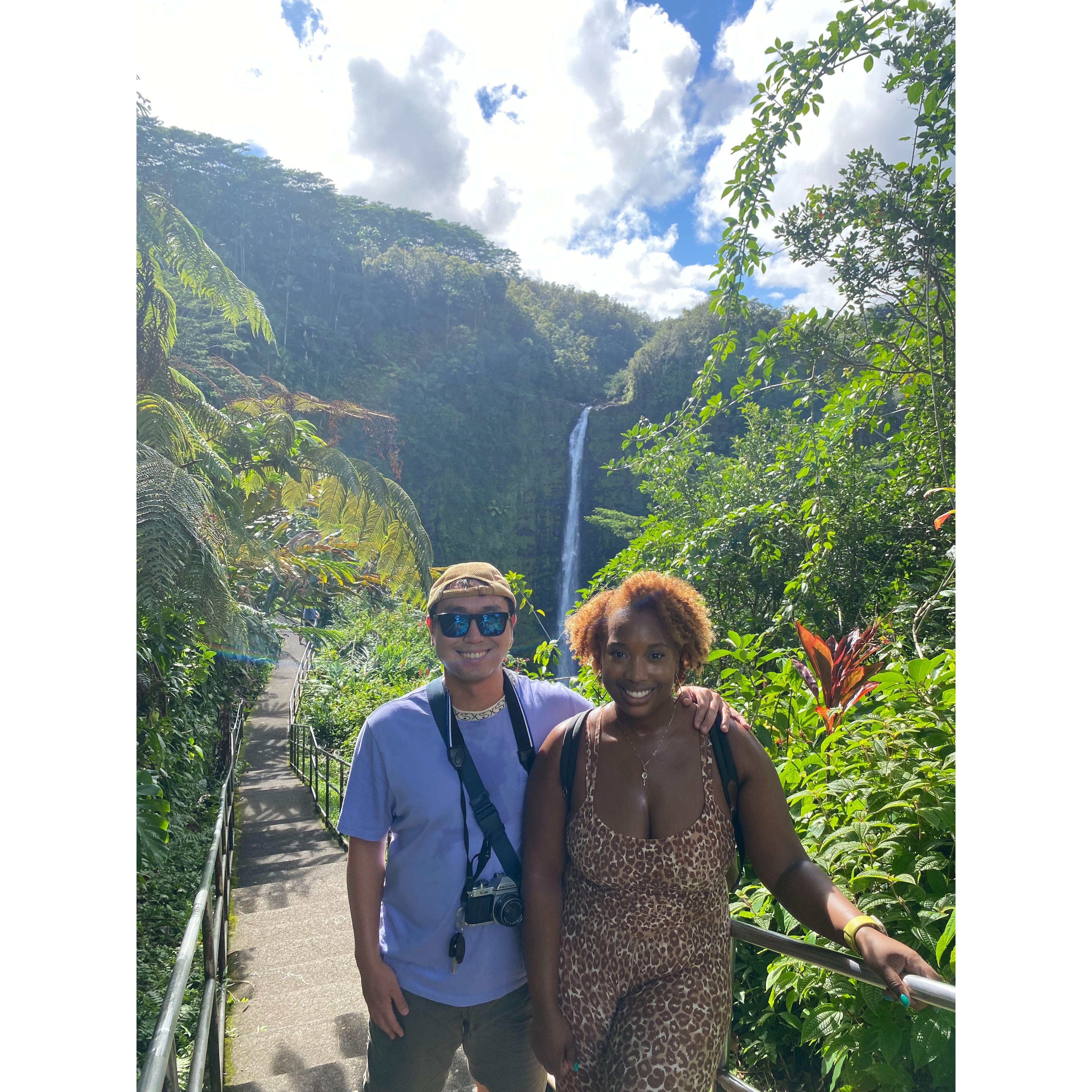 We saw gorgeous waterfalls.
