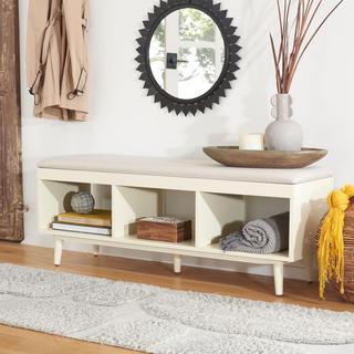 Cricket Open Shelf Cushioned Bench