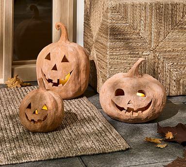 Handmade Terracotta Jack O' Lanterns