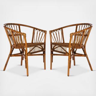 Adriana Rattan Accent Chair