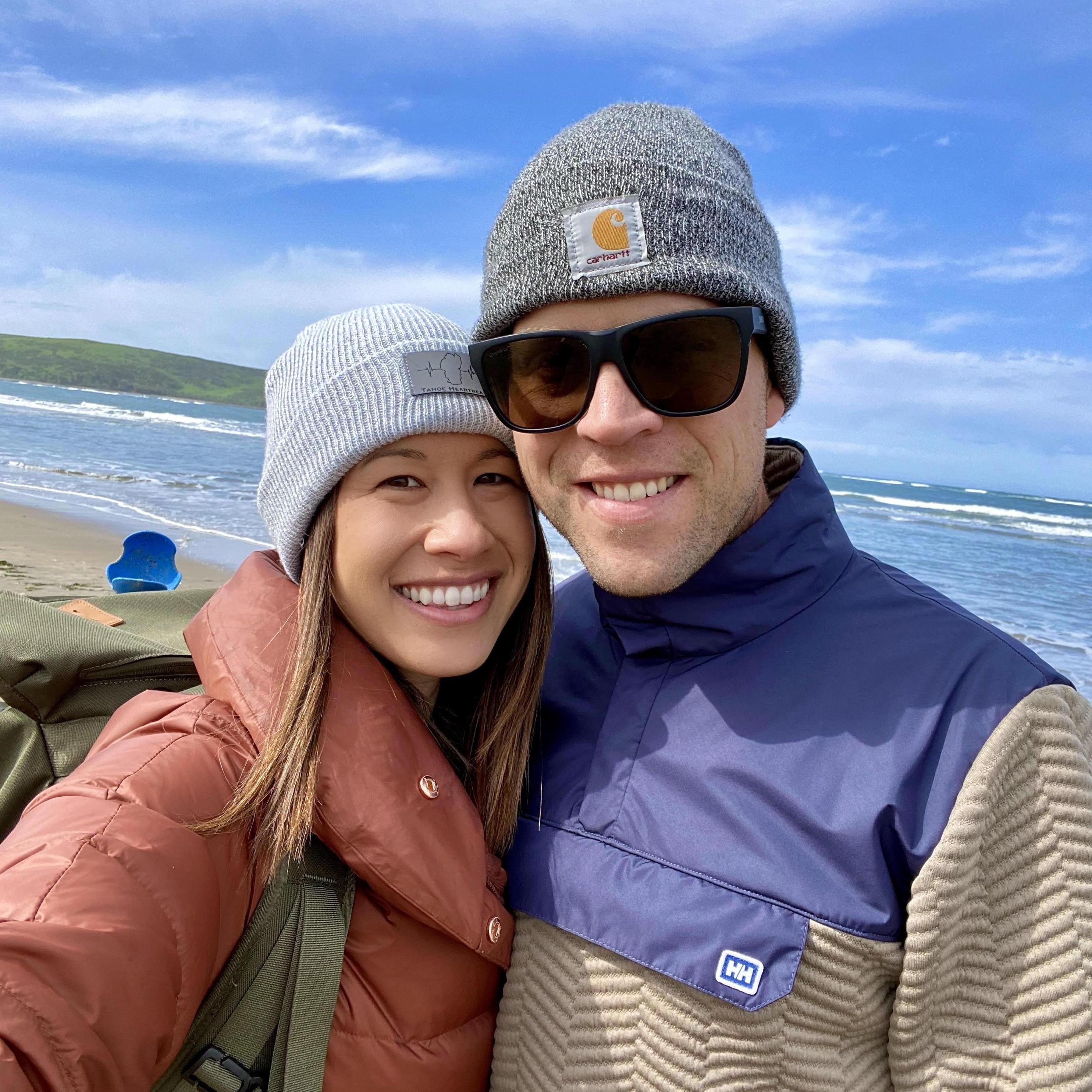 Taking in the sunshine and salty air at Dillon Beach.