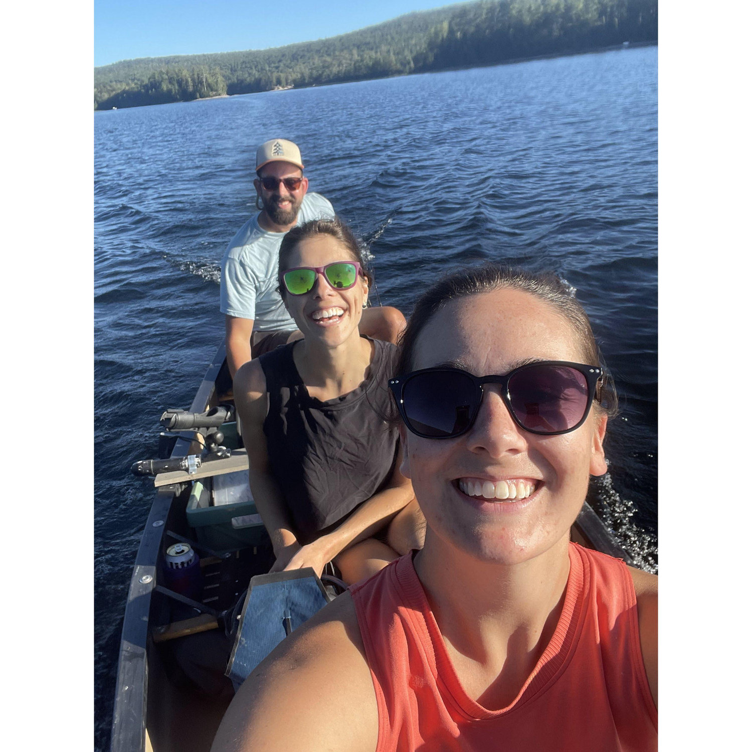 Canoe camping on lake Richardson with Whitney & friends