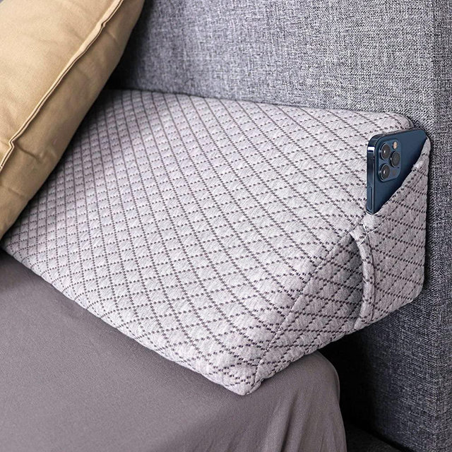 EPHEDORA XL Bed Wedge Mattress Filler Pillow | King Size | Headboard & Gap Filler | Bolster Triangle Pillow | Fill Between Your Headboard and Mattress | Don't Lose Your Pillow