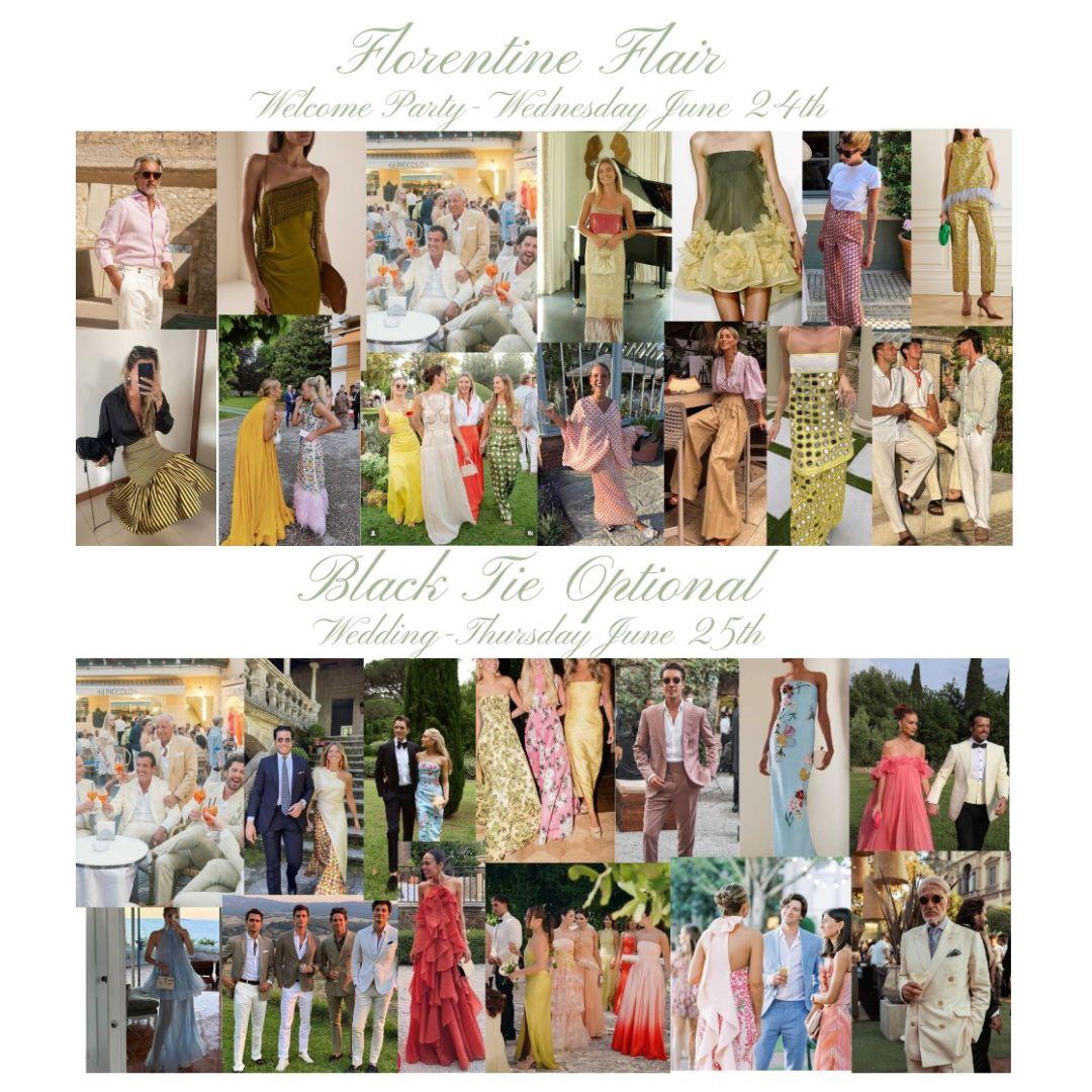 These outfit inspiration photos are here to guide you — not stress you. Wear whatever makes you feel comfortable and celebratory!