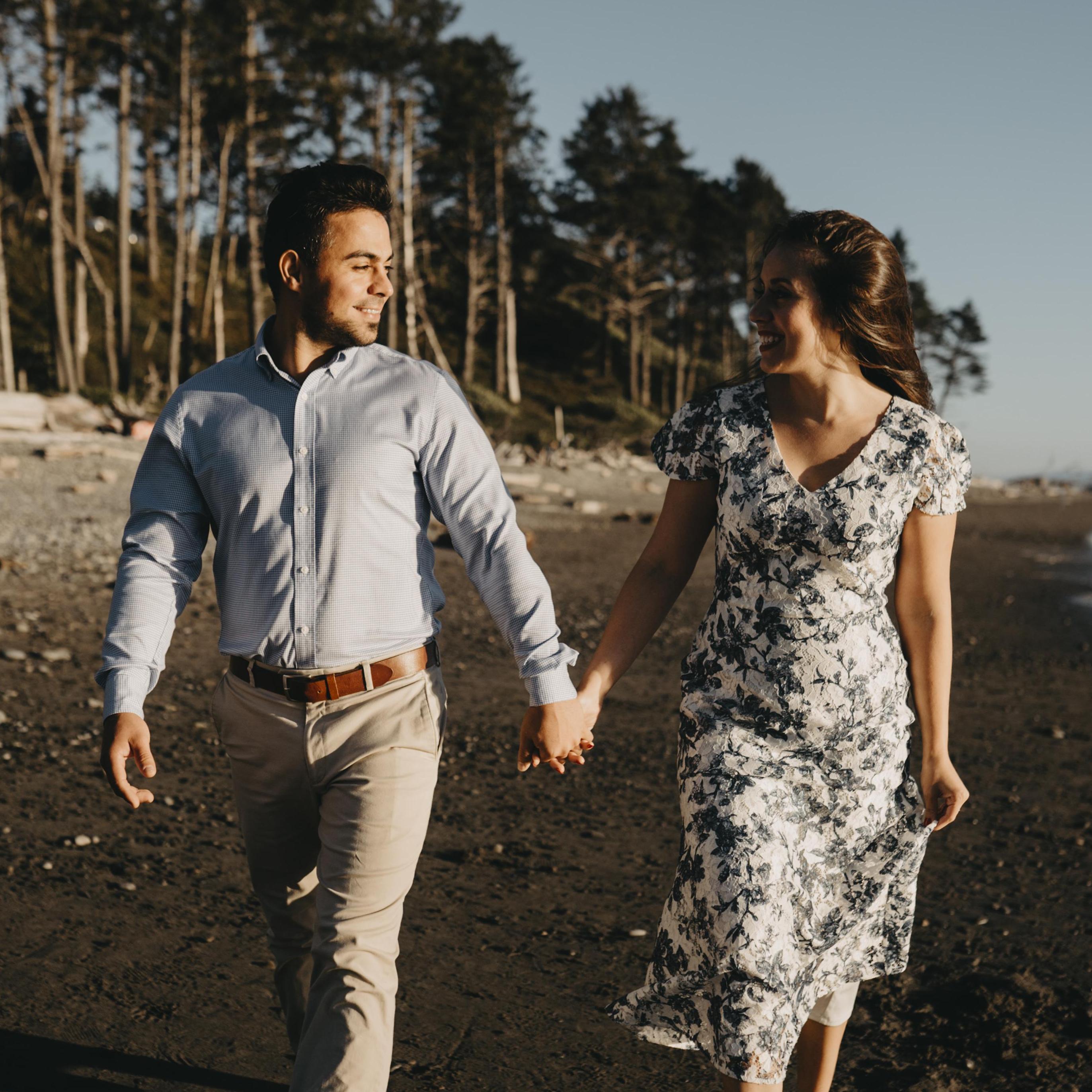 Walking through life beside one another, tackling life, and loving each other. I DO!