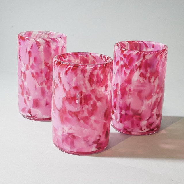 Tall Water Glass Sets: Pink Punch