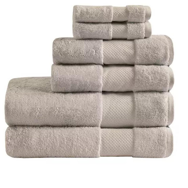 Turkish Cotton 6-Pc. Bath Towel Set (color taupe)