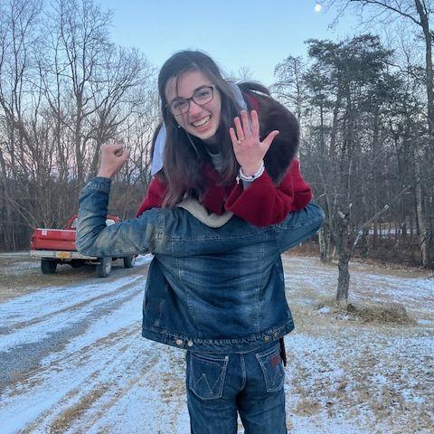 Us reenacting "Seven Brides for Seven Brothers"