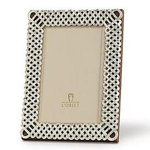 L'Objet"Platinum Braid" Frame, 5" x 7"