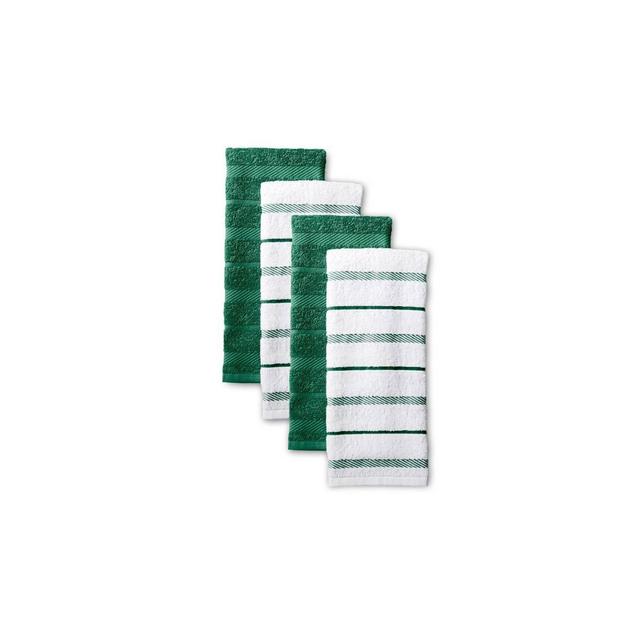 KitchenAid 4pk Cotton Albany Kitchen Towels Green