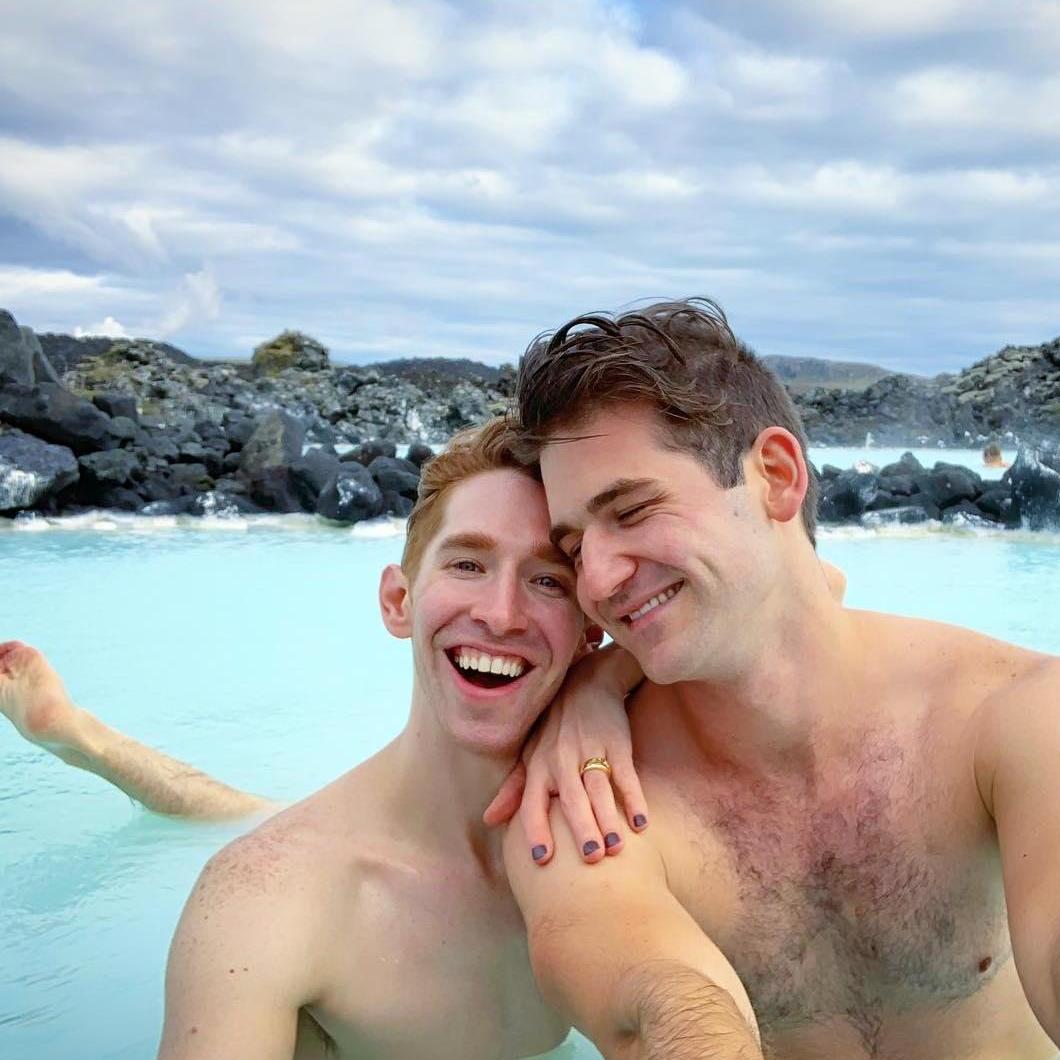 Blue Lagoon, Iceland 2019. The trip we took to celebrate our engagement!