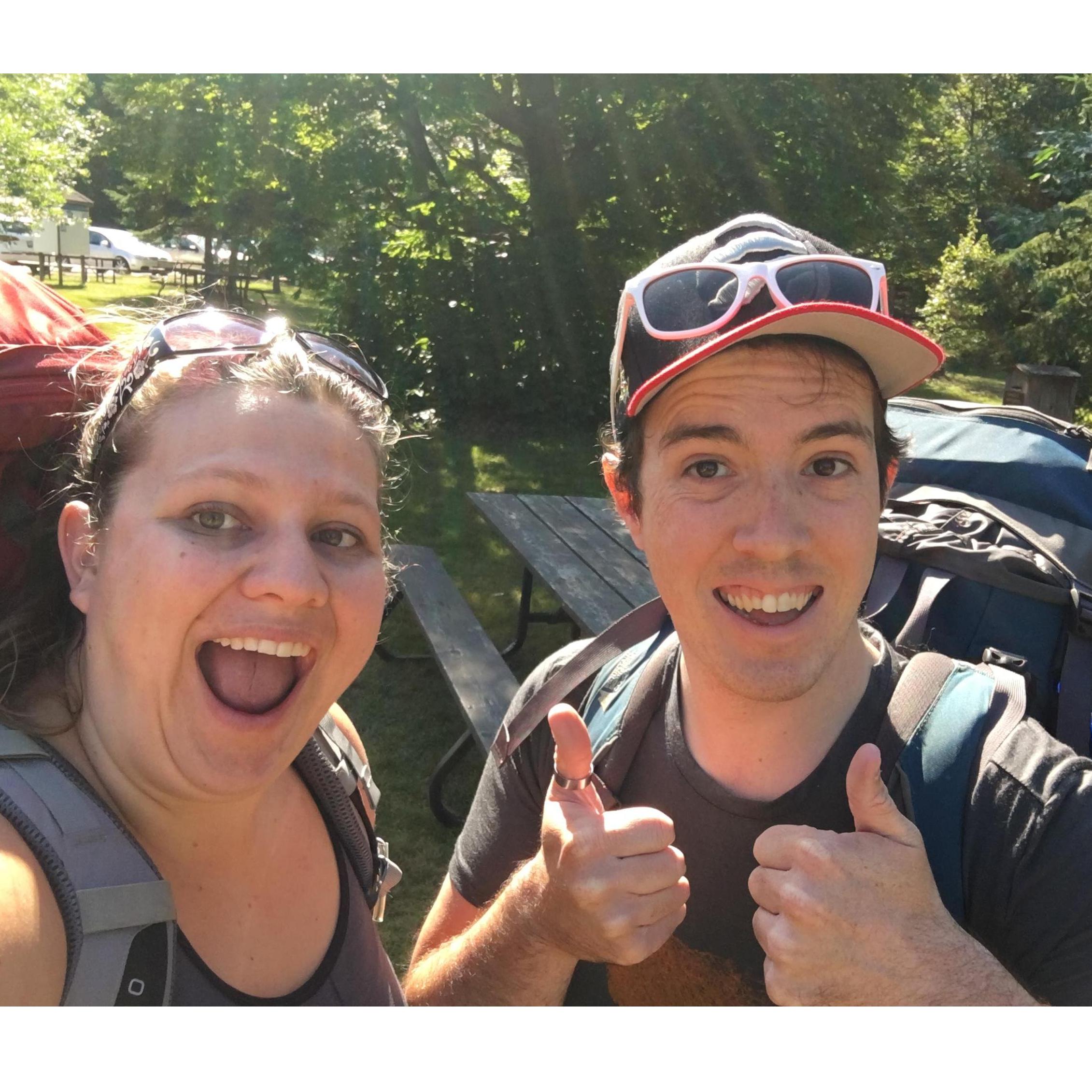 We love hiking together, wherever we can!