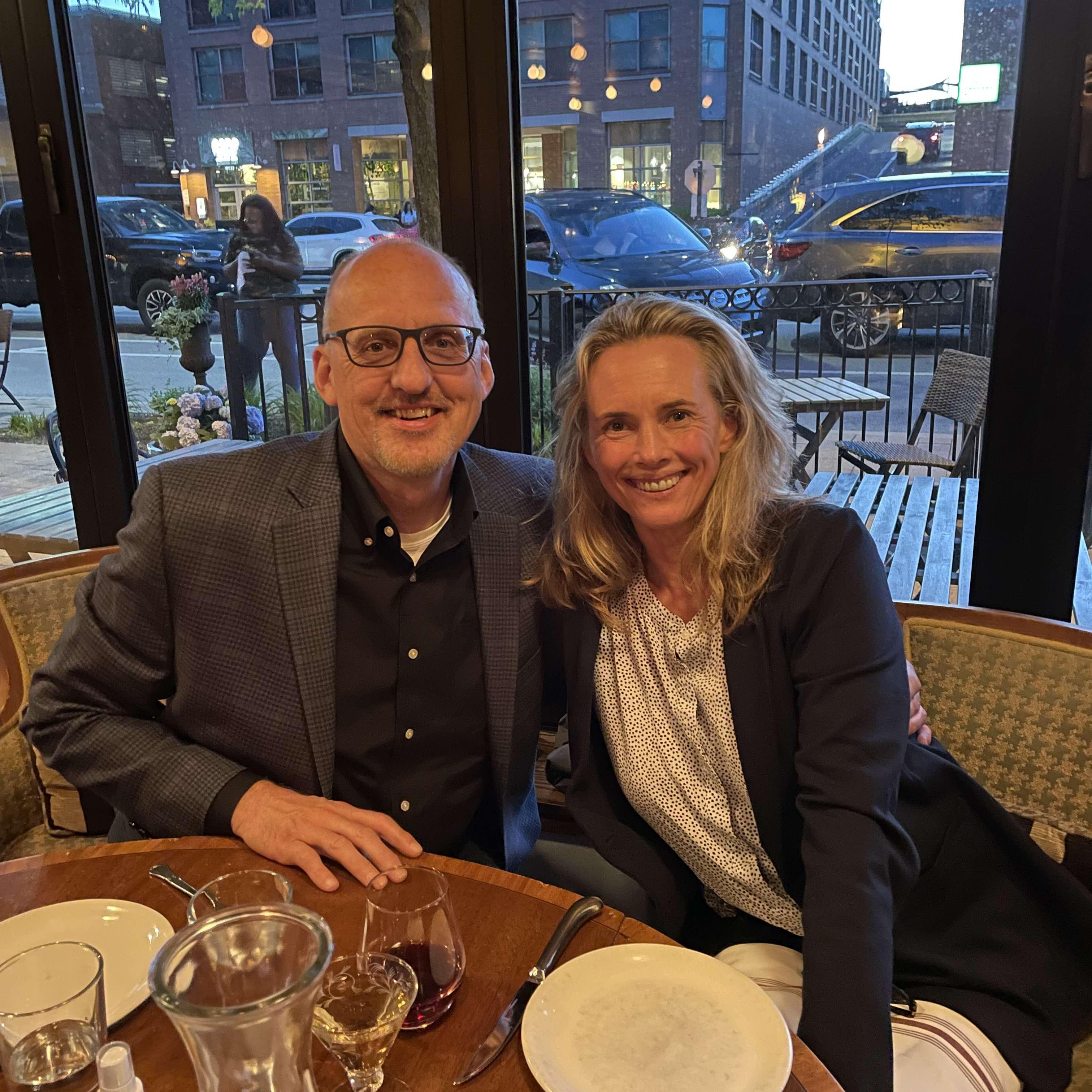 Dinner at Found, Taina's favorite restaurant, the evening of the proposal.