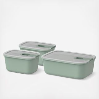 Easyclip Rectangular 3-Piece Food Storage Box